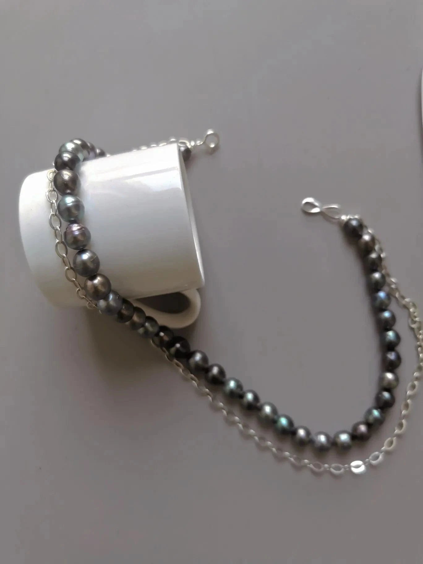 pearl necklace Tahitian black pearl necklace wholesale ladies baroque pearl necklace earring sterling silver 925 pearl jewelry necklace