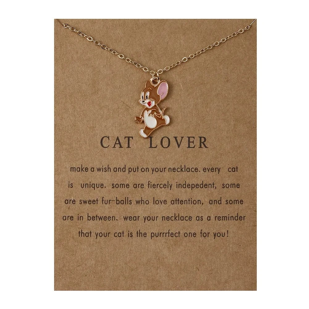 pendant / 6060-1 Fashion Jewelry Korean Necklace Hot Color Glaze Wisdom Owl Pendant Choker Necklace for Women Girl