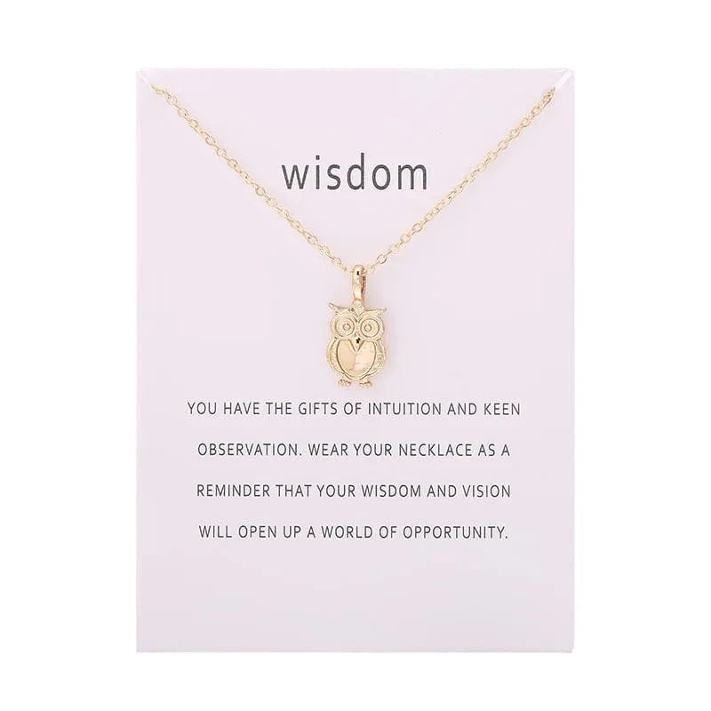 pendant / 6150-gold Fashion Jewelry Korean Necklace Hot Color Glaze Wisdom Owl Pendant Choker Necklace for Women Girl