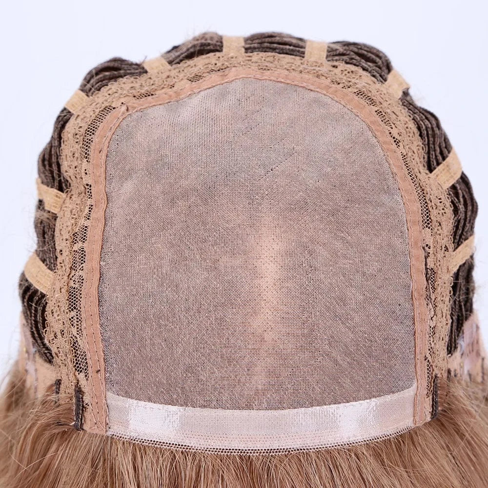 Picture Color / 12 Inches Topelles new ready 12inch top quality brown color mono human hair wigs for women