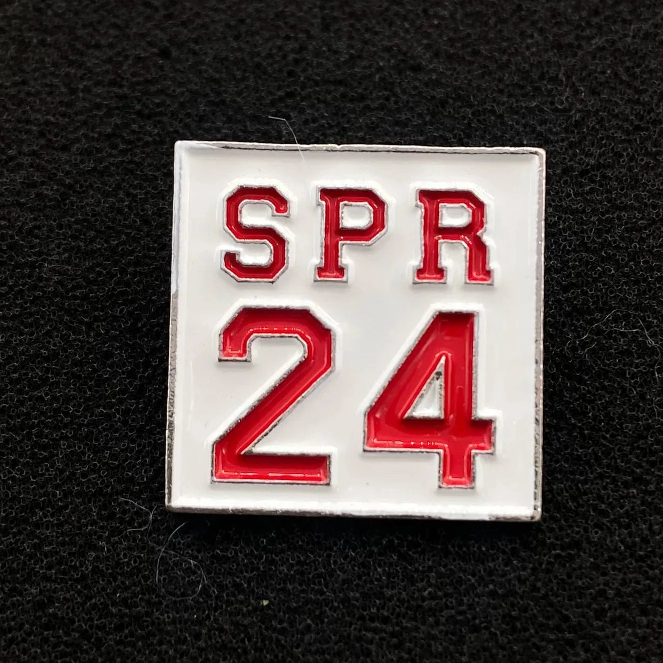 pin / Red words on White Greek Sorority Colorful SPR 24 Spring Enamel Brooches Pins Brooches Jewelry Brooch Lapel Pin Women's Jewelry