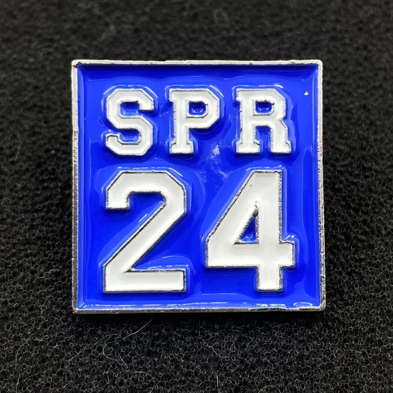 pin / White words on blue Greek Sorority Colorful SPR 24 Spring Enamel Brooches Pins Brooches Jewelry Brooch Lapel Pin Women's Jewelry