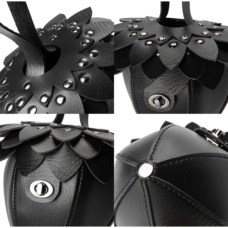Pine Cone Shaped Retro Coin Purse Creative Small Wrist Bag Pu Leather Mini Waist Bag Exquisite Unisex Fashion Handmade Wallet - SN Wigs & More