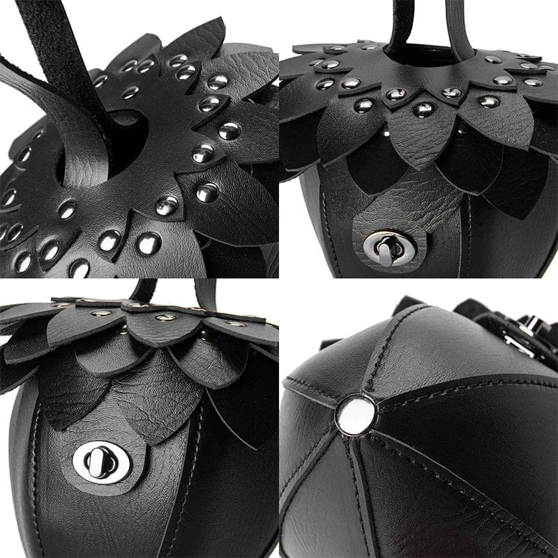 Pine Cone Shaped Retro Coin Purse Creative Small Wrist Bag Pu Leather Mini Waist Bag Exquisite Unisex Fashion Handmade Wallet - SN Wigs & More