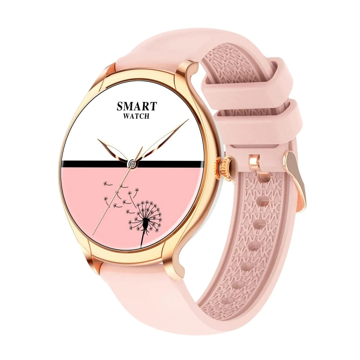 Pink 2024 New arrivals Full Screen Sport Smart Watch VKT67 BT call heart rate blood pressure waterproof android smart watch lady