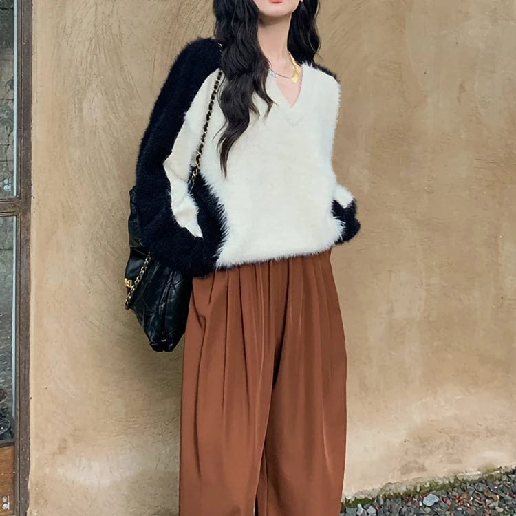 plus size / 1 2024 Spring new arrival long sleeve jumper color crush cable knit pullover simplicity women sweater  jumper
