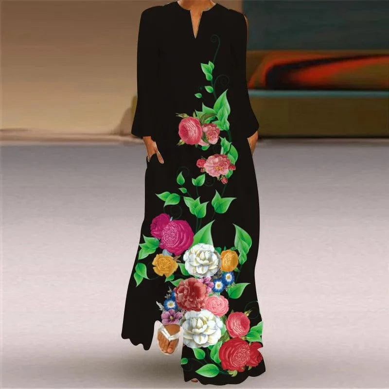 Plus Size 5XL NEW arrivals 2024 Human Face Printed Ladies Elegant Party Retro Long Dress Summer Fashion Casual African Dresses