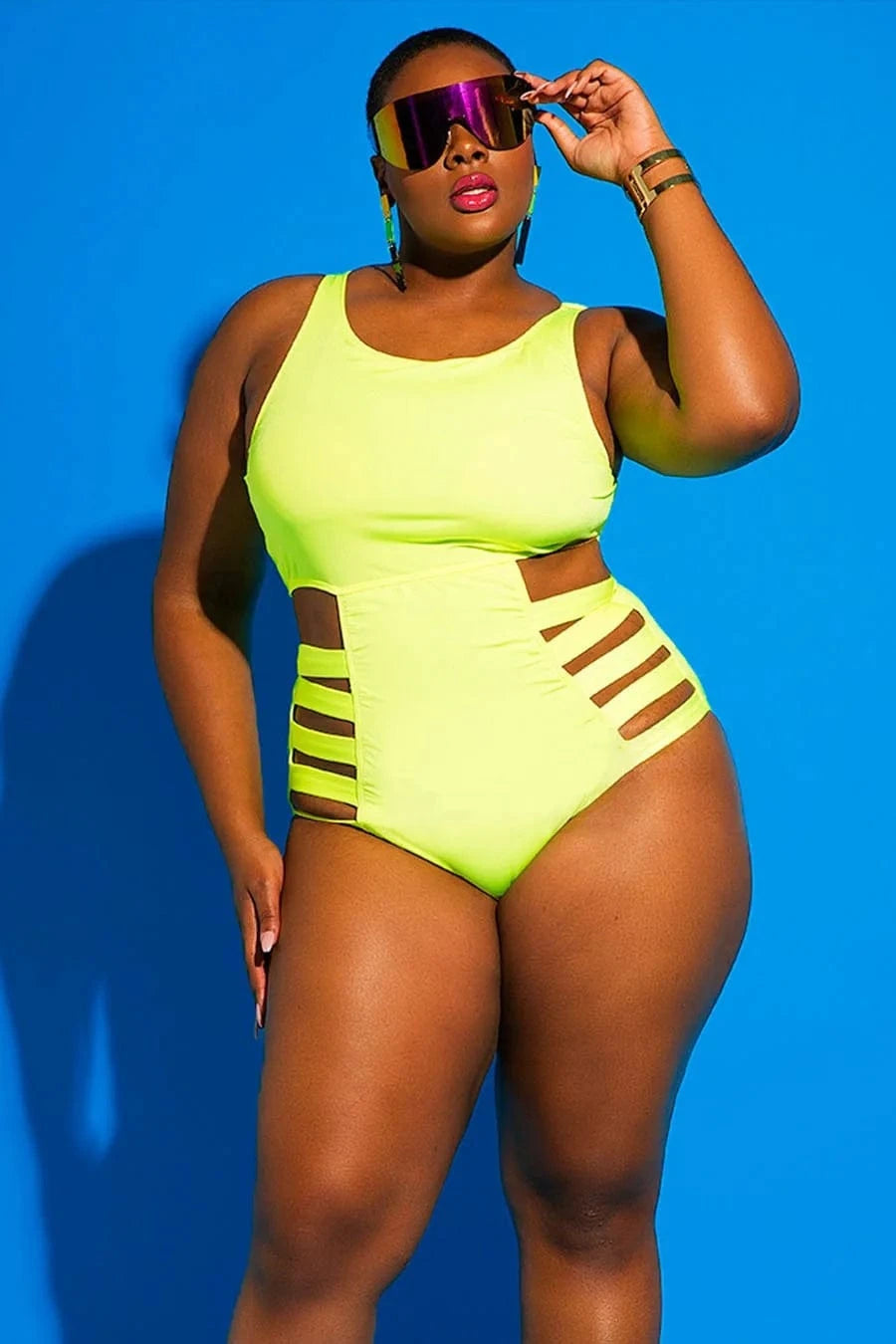 Plus Size Women's One Piece Swimsuit New Sexy Swimsuits for Lady