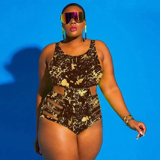 Plus Size Women's One Piece Swimsuit New Sexy Swimsuits for Lady