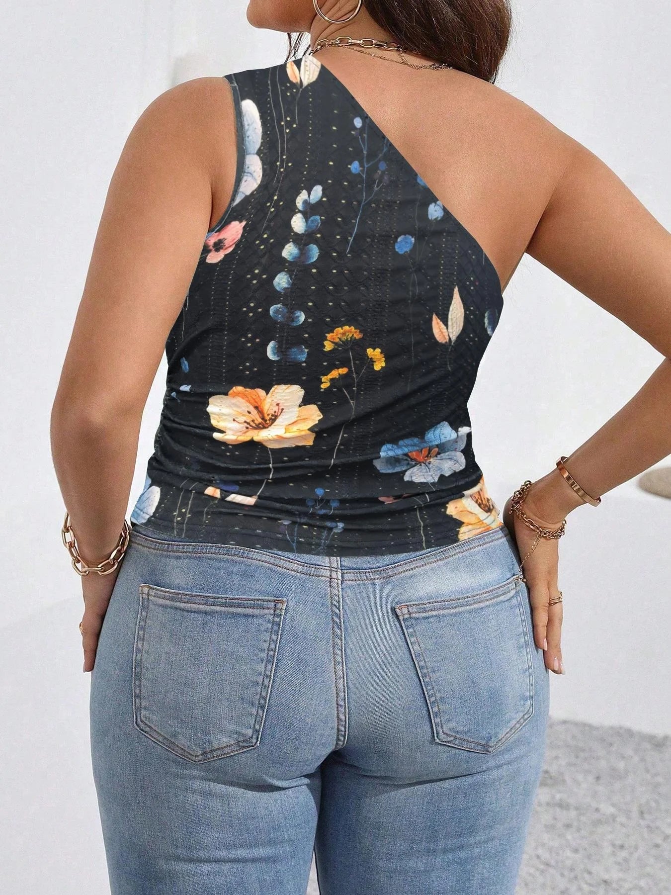 Plus Size Womens Blouse + Floral Print + Casual Style - SN Wigs & More