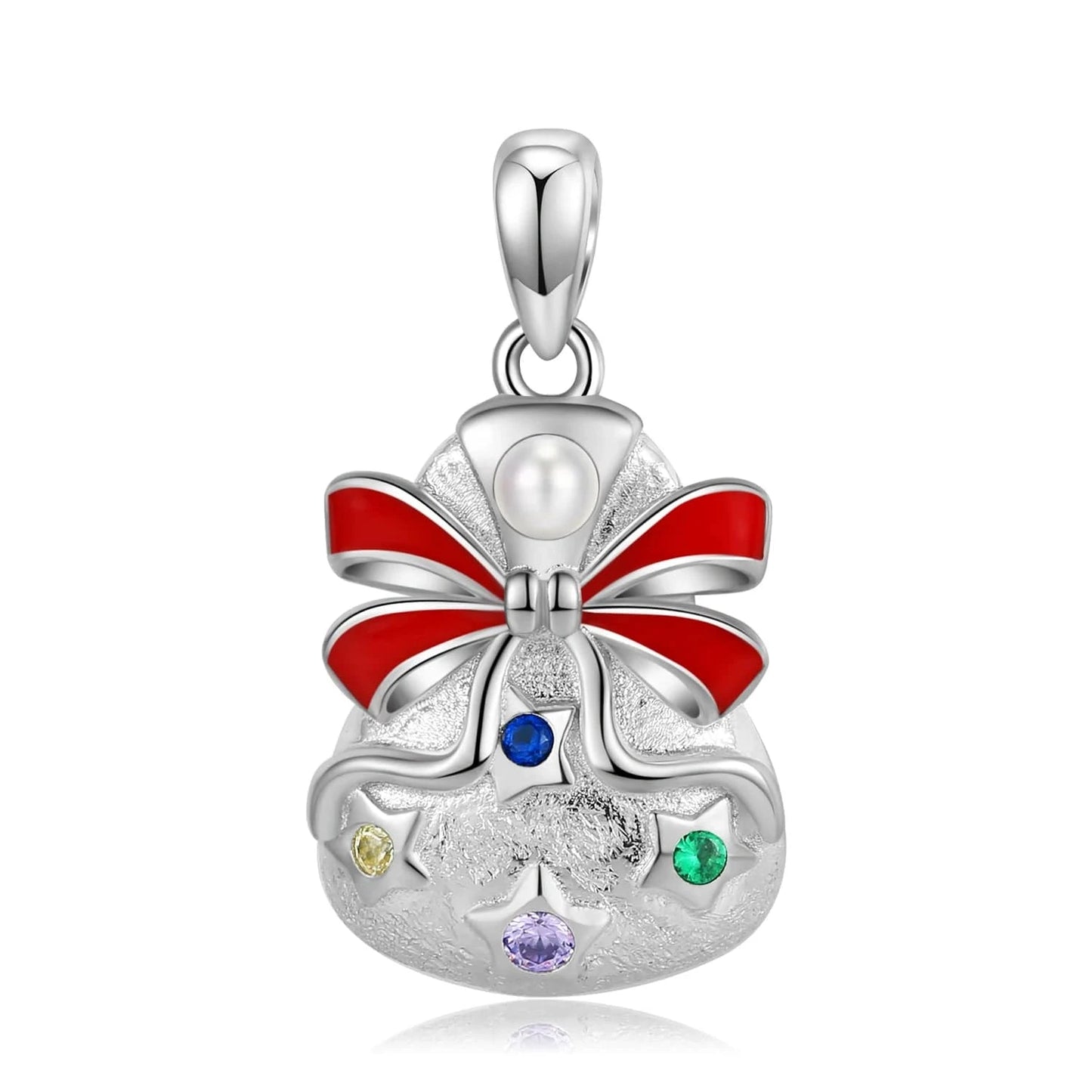 PNC0125 Christmas Snowflake Candy Crystal Pendant Necklace 925 Sterling Silver Necklaces Jewelry for Women Girl Gift Stock Dropshipping