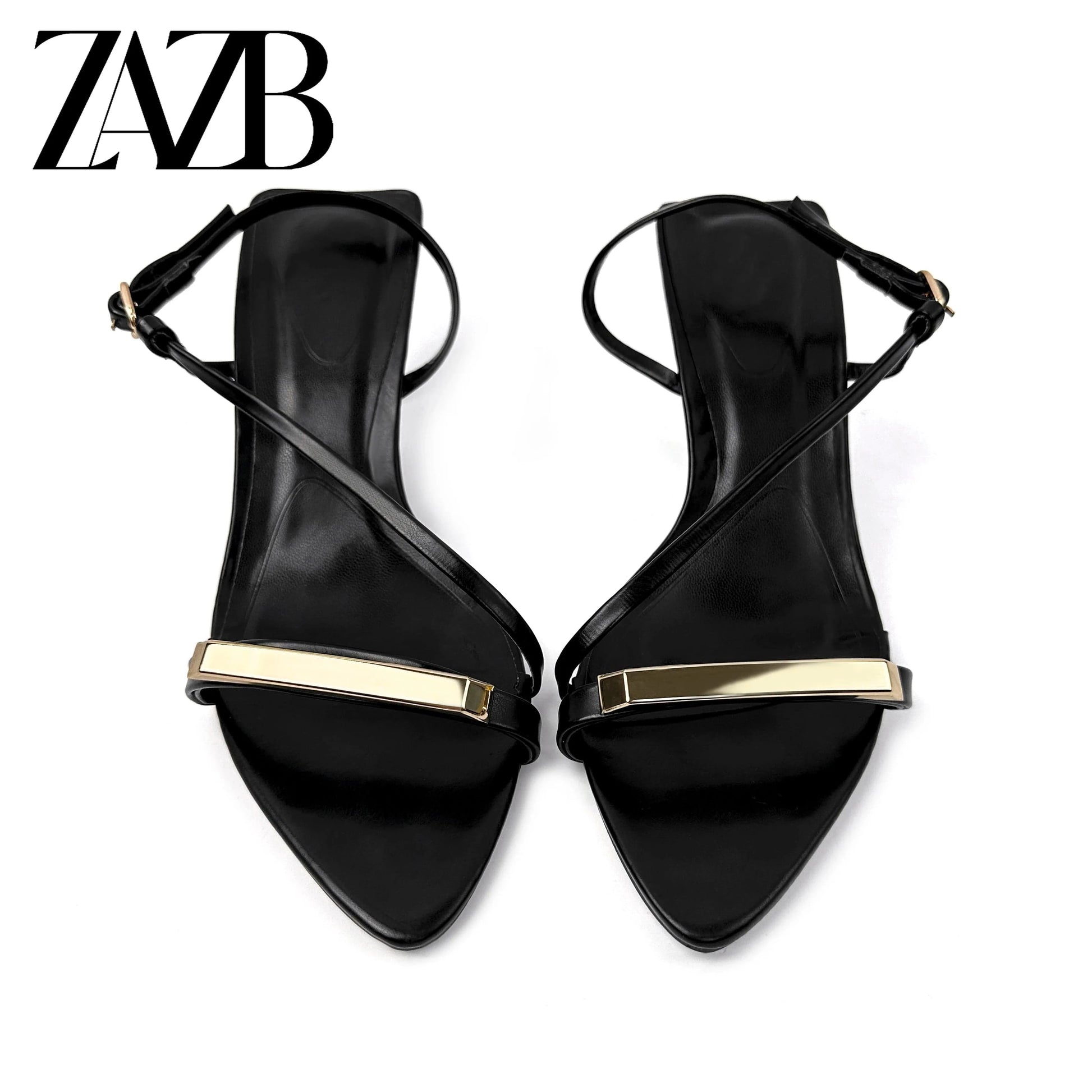 Pointed head Shine Rhinestone New design Sexy Women high heel Slippers narrow strap unique banquet wedding dress ladies shoes