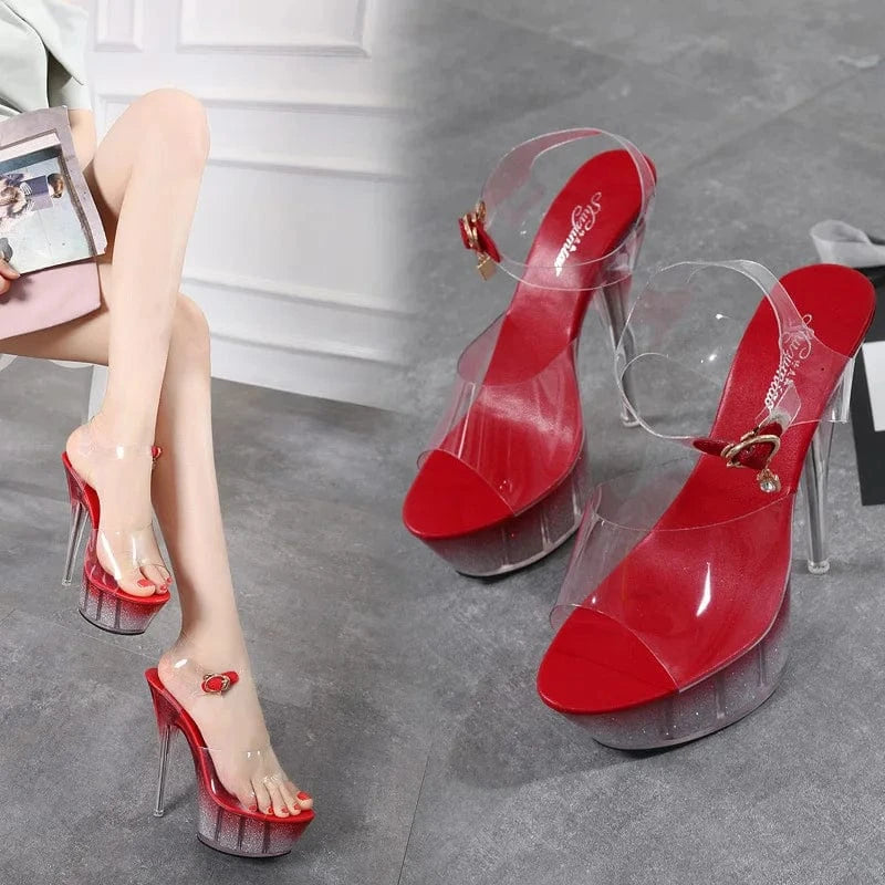 pole dance shoes ladies slippers and sandal stripper transparent sexy high-heeled shoes fashion high heels shoes for women