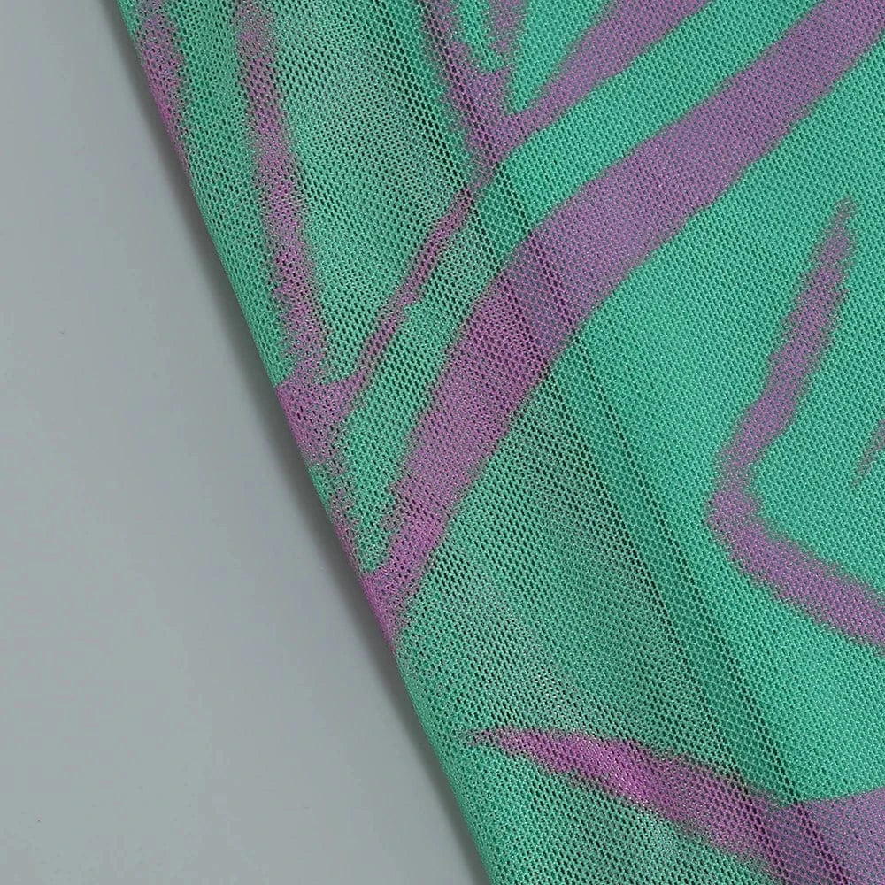 Polynesian Summer Fashion Style Women's Slip Chest Wrap Vintage Print Design Backless Hollow Out Elegant Sleeveless Dress