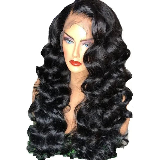 pre plucked cuticle aligned brazilian human hair pink transparent lace front wig, 150%density water wave 360 lace frontal wig
