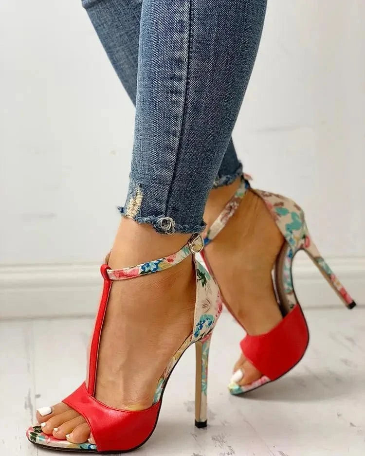 Printing Zapatos Red Fashion Summer Sexy Exquisite 10cm Super High Heels Office Ladies Increased Stiletto Womens Pumps