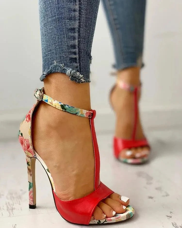 Printing Zapatos Red Fashion Summer Sexy Exquisite 10cm Super High Heels Office Ladies Increased Stiletto Womens Pumps