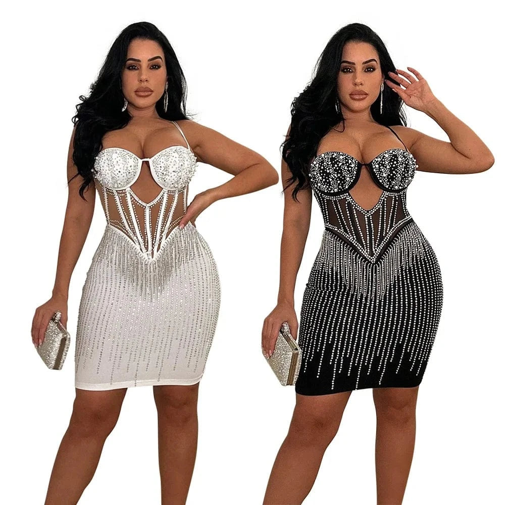 Private label little girls' sequin mesh dress sleeveless with 2024 rhinestone sequin glamorous