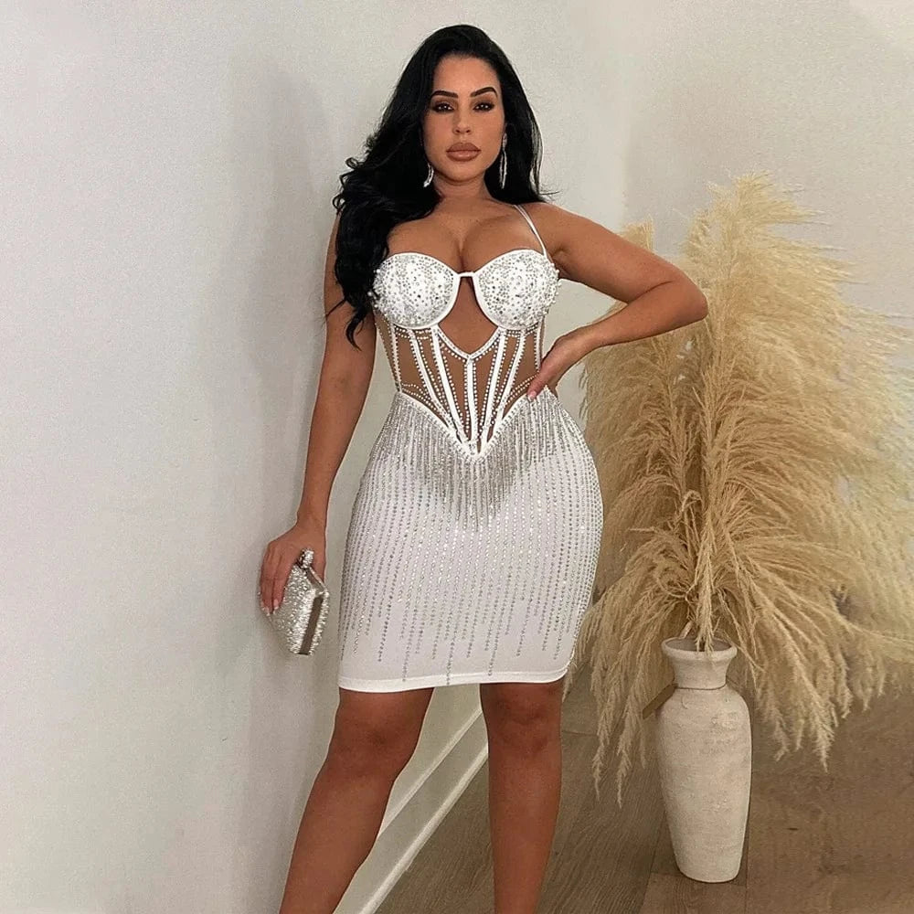 Private label little girls' sequin mesh dress sleeveless with 2024 rhinestone sequin glamorous