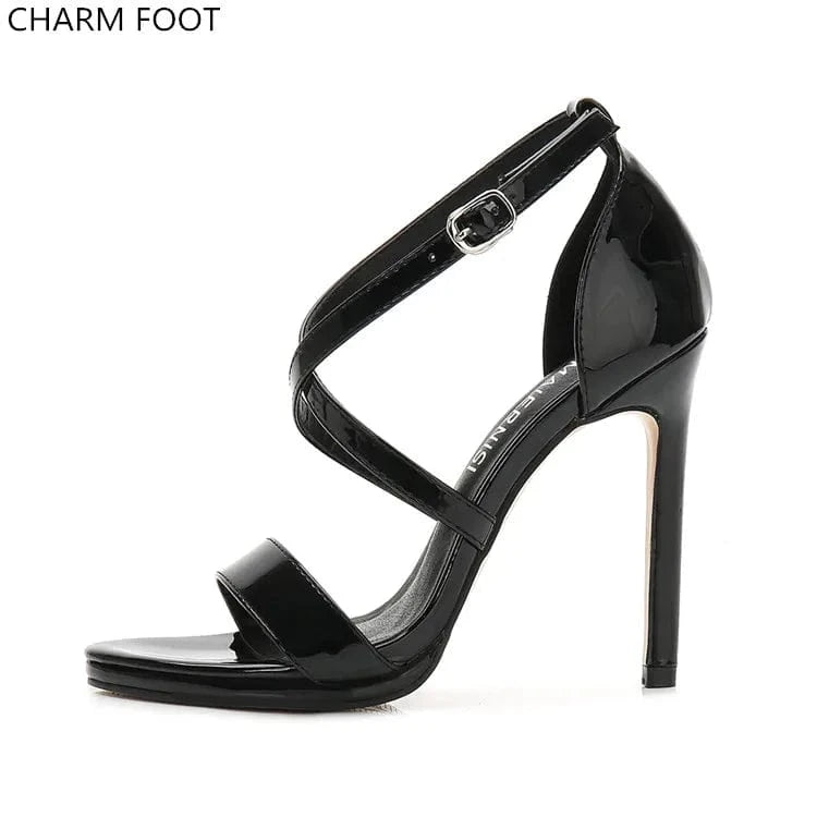 private label summer black classy for woman high heels sandals