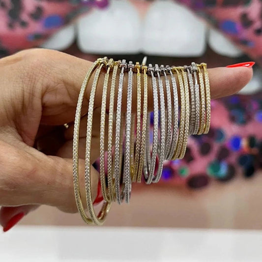 promotion gold plated micro pave cz hoops big small hoop double hoop fashion women Jewelry