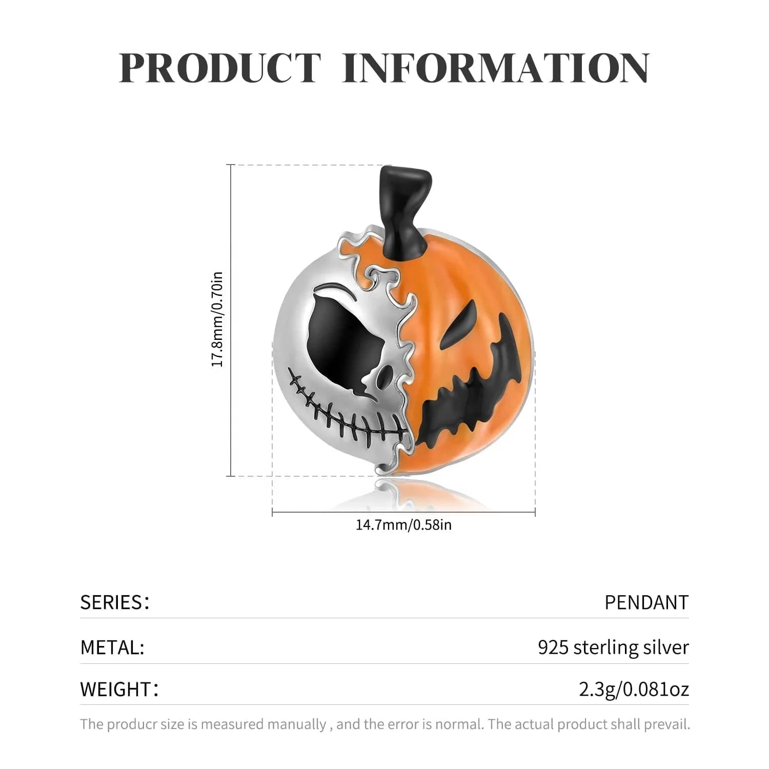 Pumpkin and Butterfly Pendant for Necklace 925 Sterling Silver Pentagram Snake Pendant for Women Heart Necklaces Jewelry Gift