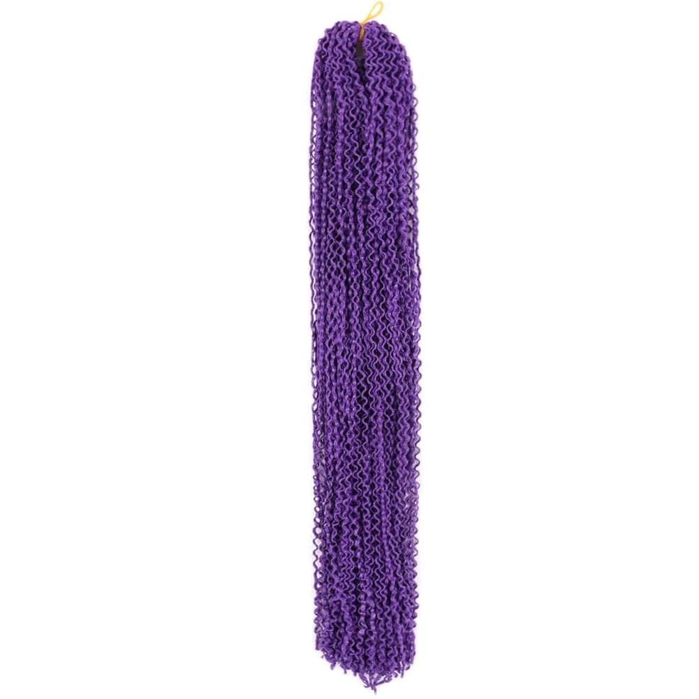 Purple# / 22 Inches Zizi Braiding hair Micro Zizi Ombre Blonde Purple Blue Grey colors Synthetic Box Braids hair micro Zizi Crochet Braids Hair