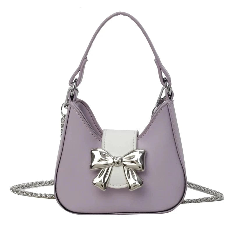 Purple Trendy Chain Small Fashion Purses and Handbags Female Sequin Women's Mini Bags 2024