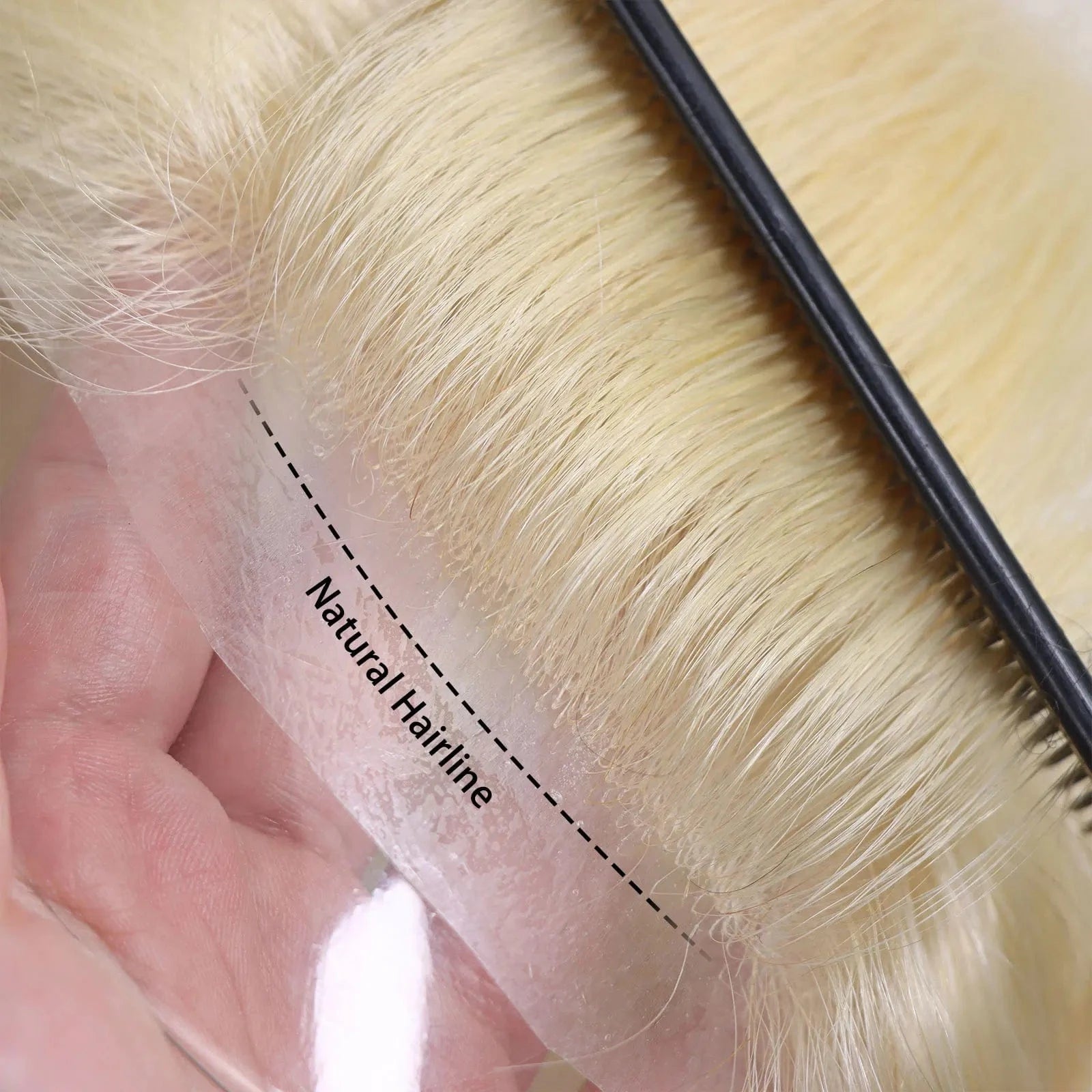 Q6 Base Cap Black Brown Blonde Man Hair Capillary Prosthesis 16 Inch Natural Human Hair V Loop Toupee For Men
