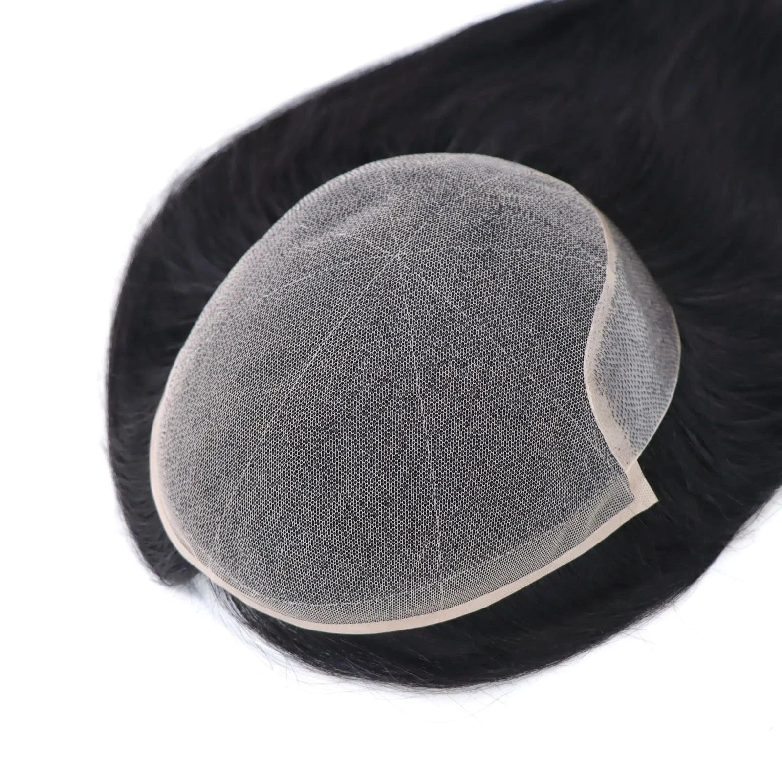 Q6 Base Cap Black Brown Blonde Man Hair Capillary Prosthesis 16 Inch Natural Human Hair V Loop Toupee For Men