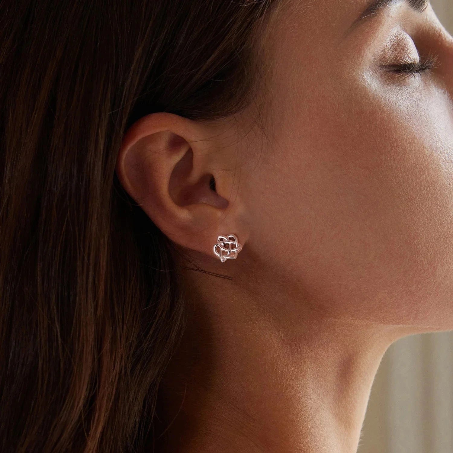 Qings Fashion Design Jewelry 925 Sterling Silver Zircon Earrings Fine Jewelry Custom Making Simple Cute Stud For Woman Earrings