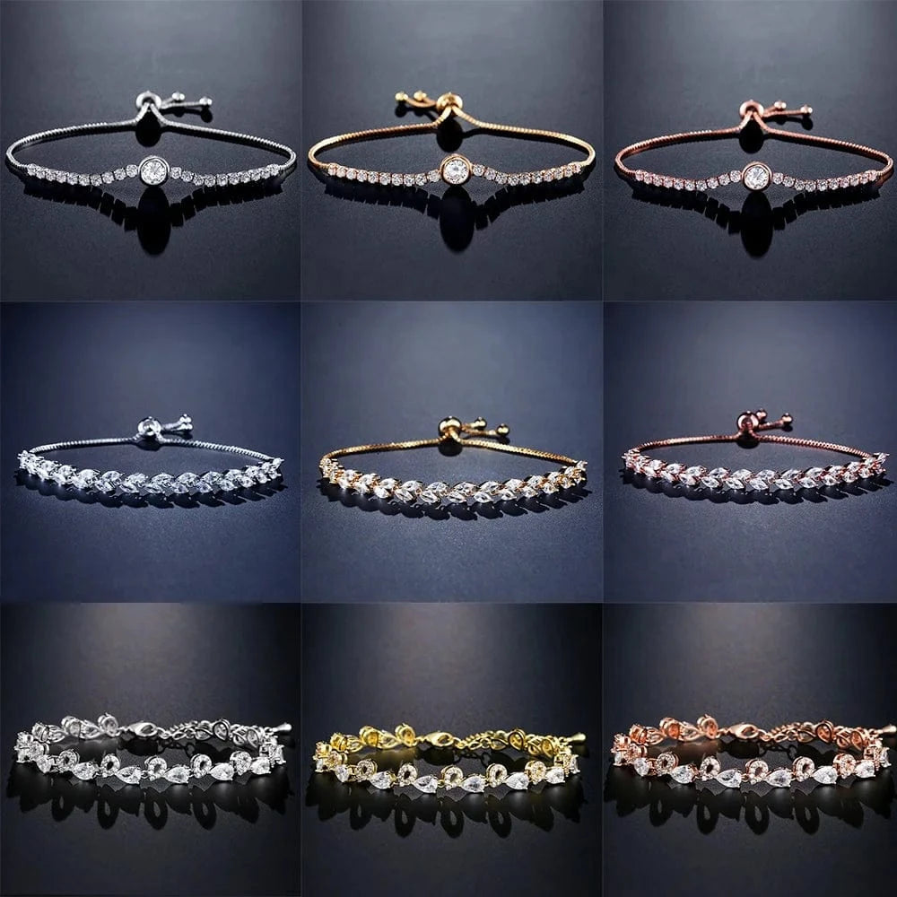 RAKOL BP161 Korean New Designer Fashion Jewelry gold plated  Luxury crystal Zircon Adjustable women Bracelet jewelry  2022