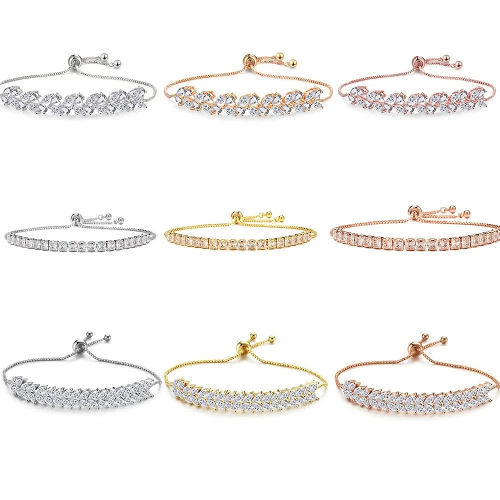 RAKOL BP161 Korean New Designer Fashion Jewelry gold plated  Luxury crystal Zircon Adjustable women Bracelet jewelry  2022