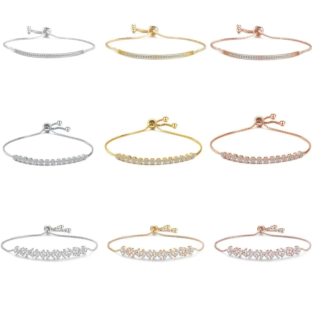 RAKOL BP161 Korean New Designer Fashion Jewelry gold plated  Luxury crystal Zircon Adjustable women Bracelet jewelry  2022