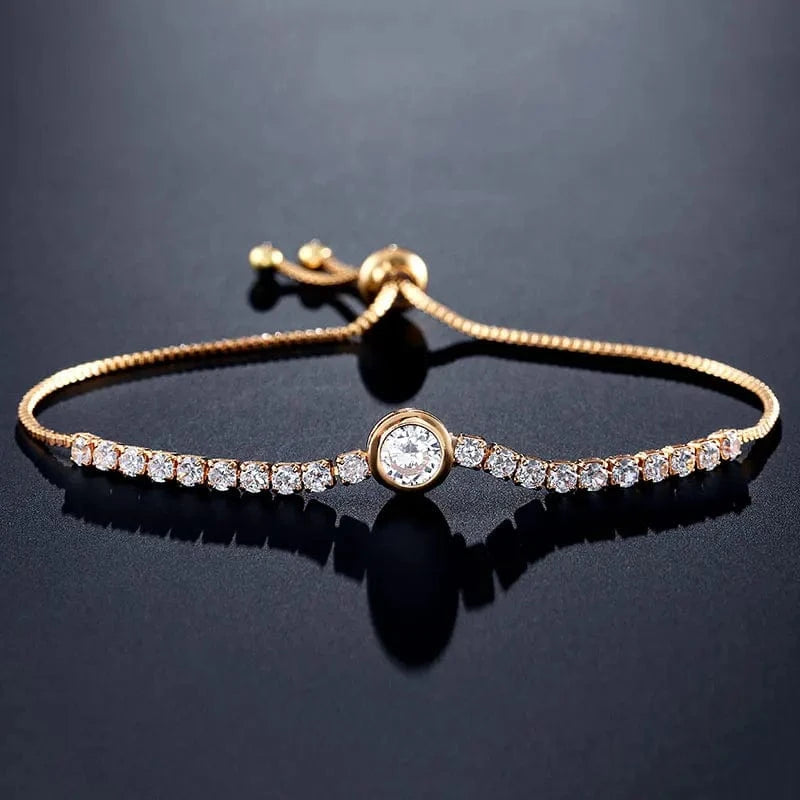 RAKOL BP161 Korean New Designer Fashion Jewelry gold plated  Luxury crystal Zircon Adjustable women Bracelet jewelry  2022