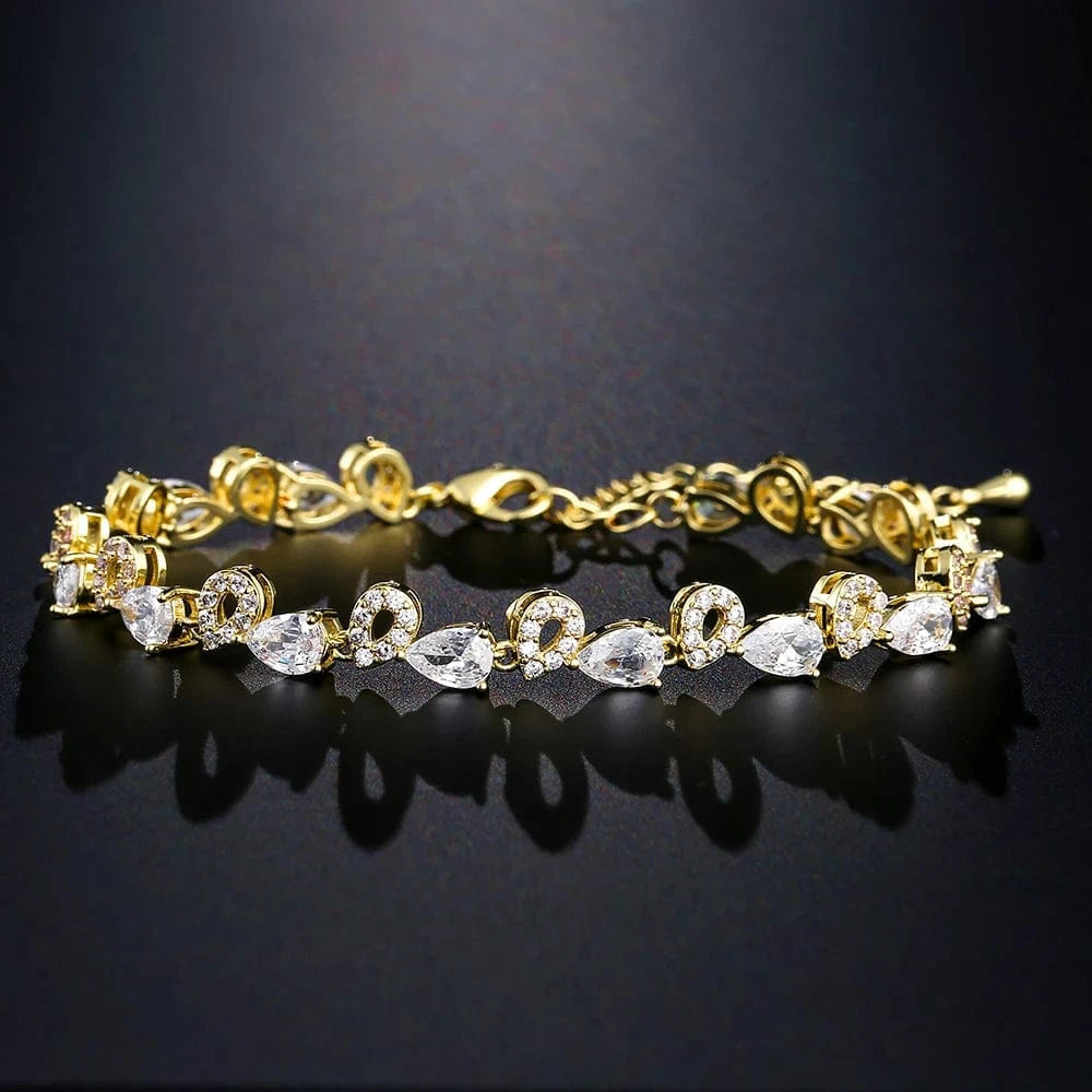 RAKOL BP161 Korean New Designer Fashion Jewelry gold plated  Luxury crystal Zircon Adjustable women Bracelet jewelry  2022