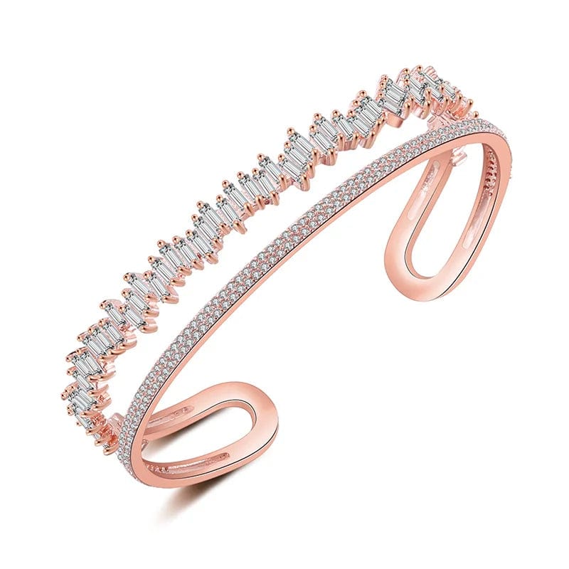 RAKOL BP161 Korean New Designer Fashion Jewelry gold plated  Luxury crystal Zircon Adjustable women Bracelet jewelry  2022