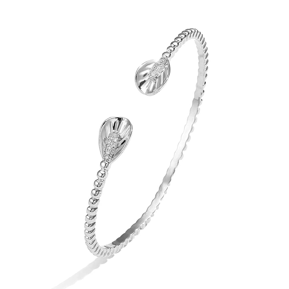 RAKOL BP2212 Fine design minimalist colour gemstone zirconia   dubai bridal adjustable  bangle bracelets jewellery women