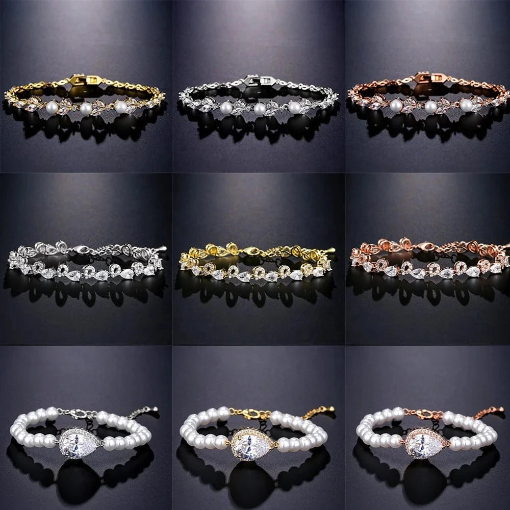 RAKOL BP2223  fashion jewelry bracelets & bangles women gold plated pearl  zirconia  adjustable bracelets girls  jewelry 2022