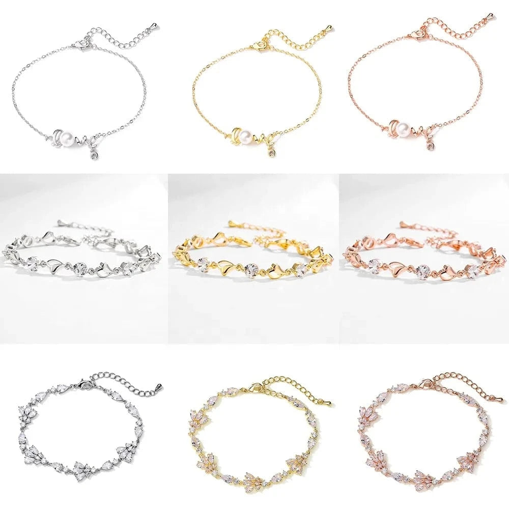 RAKOL BP2223  fashion jewelry bracelets & bangles women gold plated pearl  zirconia  adjustable bracelets girls  jewelry 2022