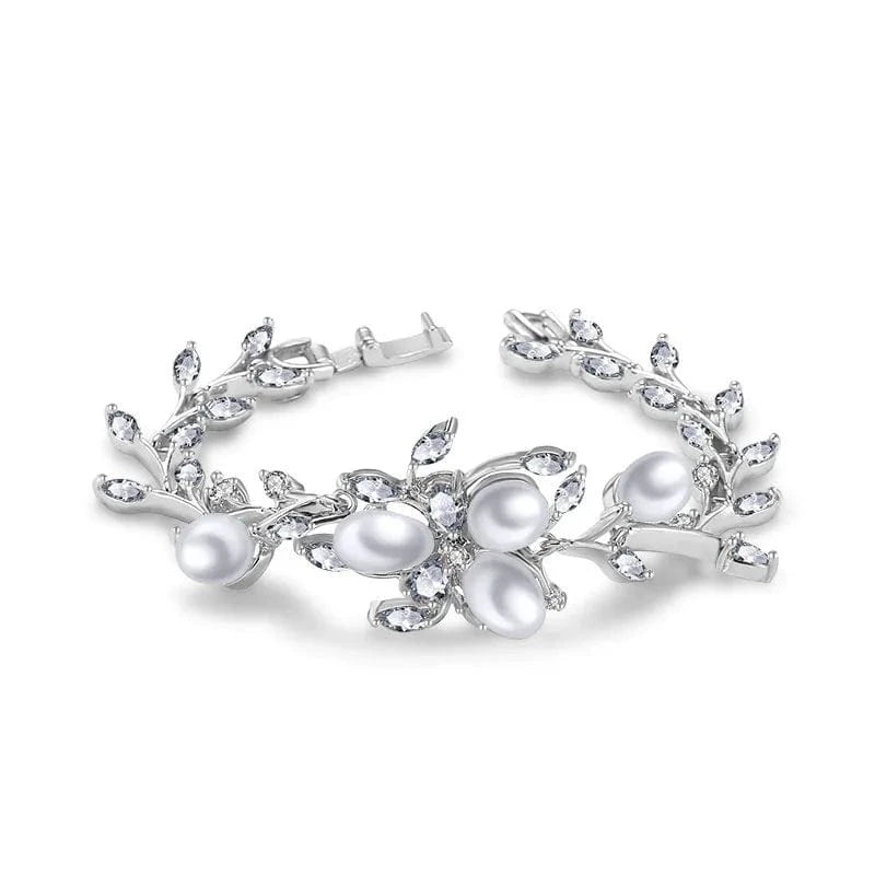 RAKOL BP2223  fashion jewelry bracelets & bangles women gold plated pearl  zirconia  adjustable bracelets girls  jewelry 2022