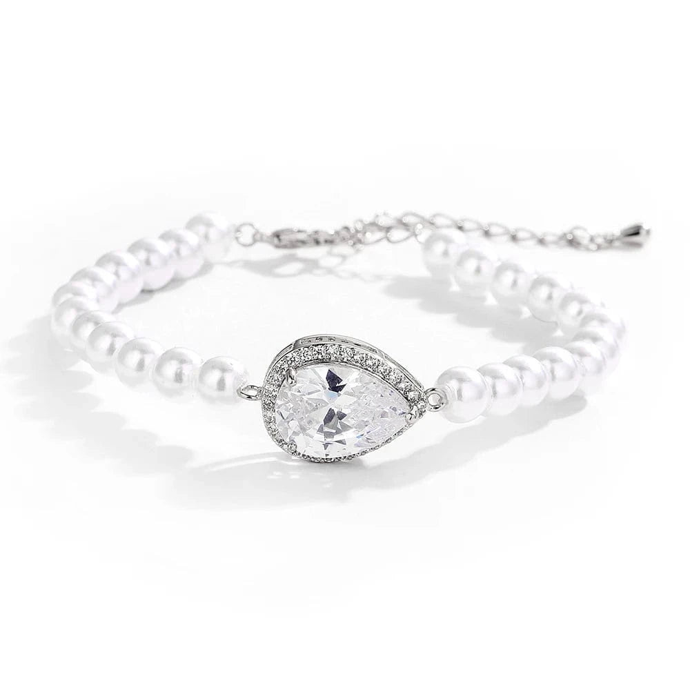 RAKOL BP2223  fashion jewelry bracelets & bangles women gold plated pearl  zirconia  adjustable bracelets girls  jewelry 2022