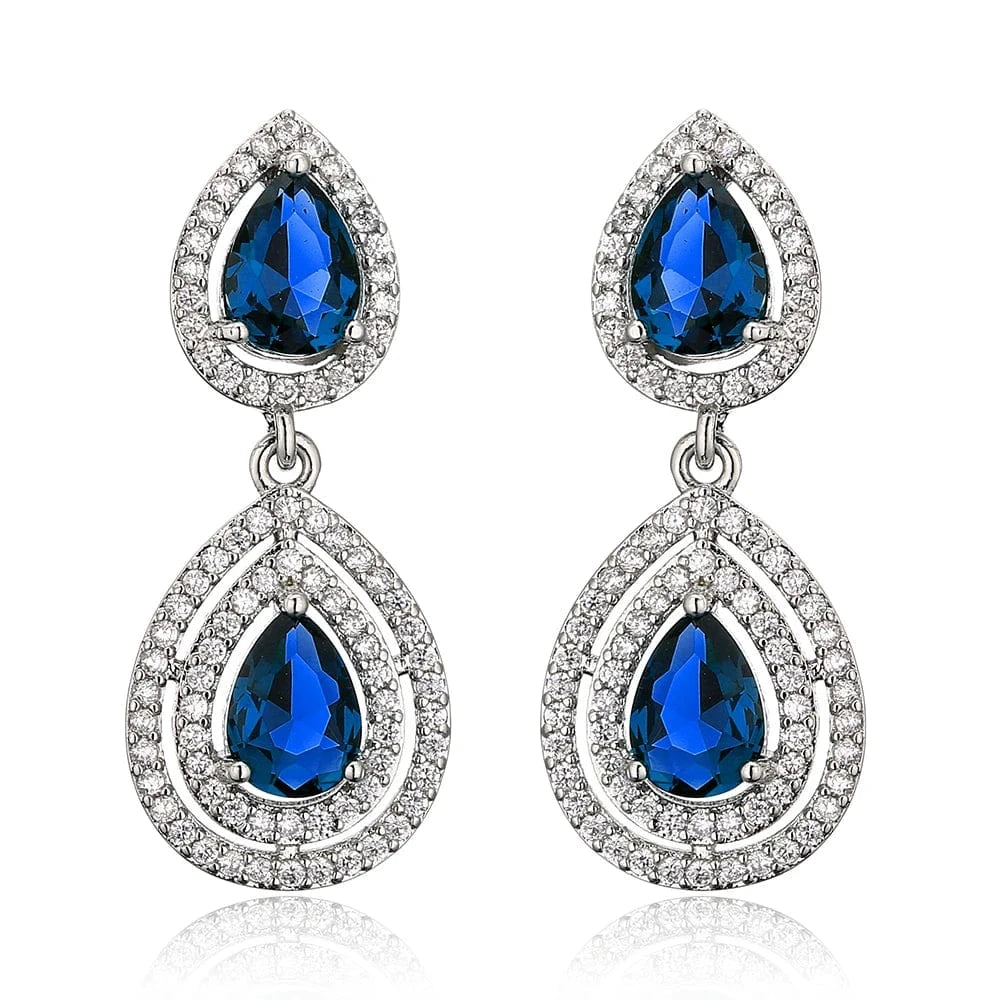 RAKOL EP091 fine jewelry  gold plated cubic zirconia earrings women  diamond drop  studs earrings jewelry