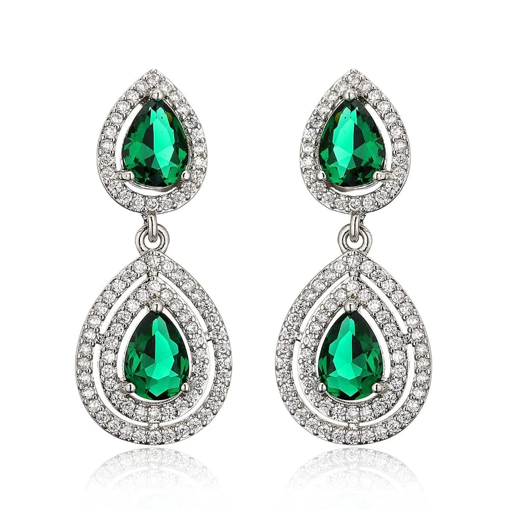 RAKOL EP091 fine jewelry  gold plated cubic zirconia earrings women  diamond drop  studs earrings jewelry