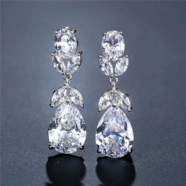 RAKOL EP091 fine jewelry  gold plated cubic zirconia earrings women  diamond drop  studs earrings jewelry
