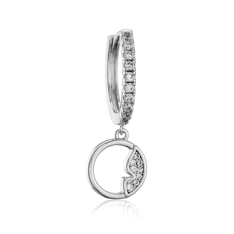 RAKOL EP1174 2022 Luxury Jewelry Hoop Earrings 18k Gold Plated Cubic Zirconia Huggie Earrings Heart Drop Earrings Jewelry Women