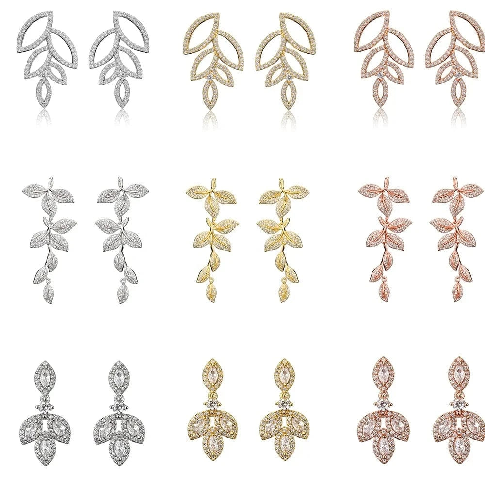 RAKOL  EP2144 wholesale luxury  gold plated women's long earings jewelry 2022 bridal big  statement earrings  jewelry women