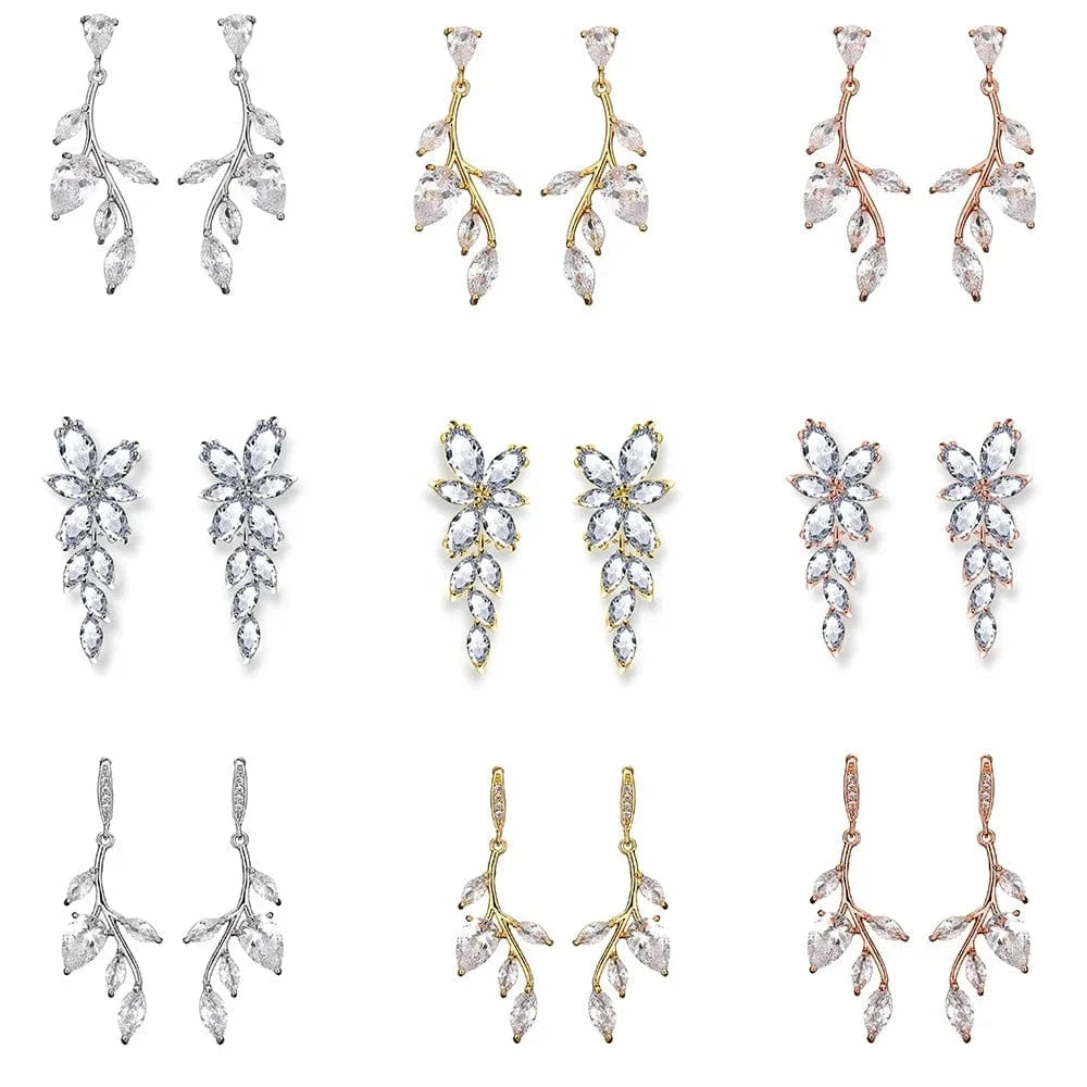 RAKOL  EP2144 wholesale luxury  gold plated women's long earings jewelry 2022 bridal big  statement earrings  jewelry women