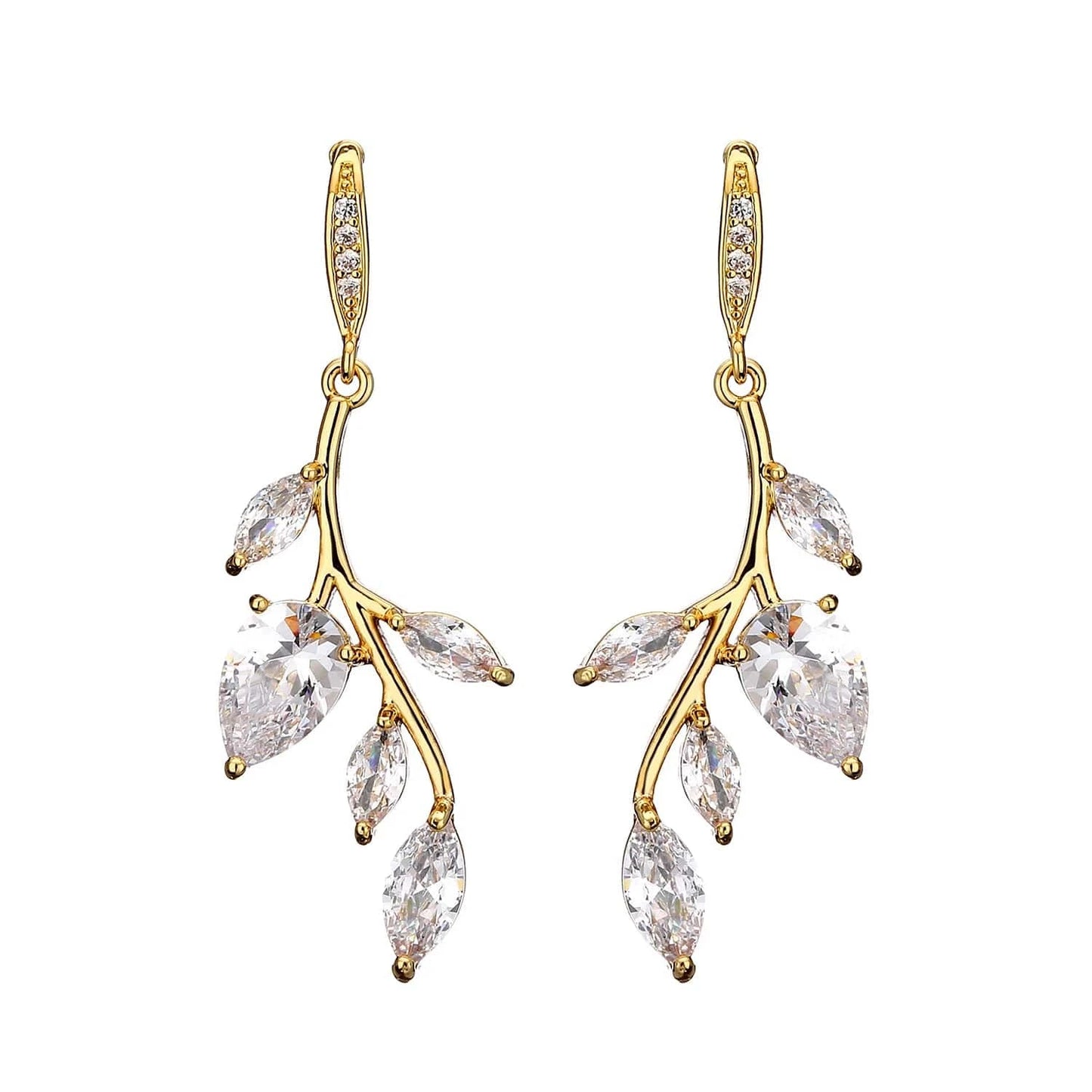 RAKOL  EP2144 wholesale luxury  gold plated women's long earings jewelry 2022 bridal big  statement earrings  jewelry women