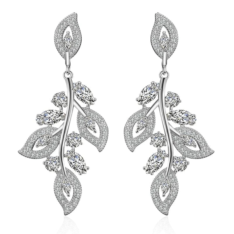 RAKOL  EP2144 wholesale luxury  gold plated women's long earings jewelry 2022 bridal big  statement earrings  jewelry women